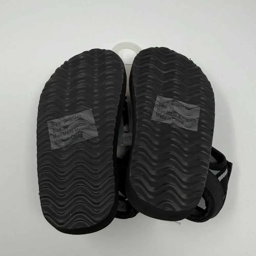 Beverly Hills Polo Club Boys Sport Sandals - Black/Gray - 10 - New with tags